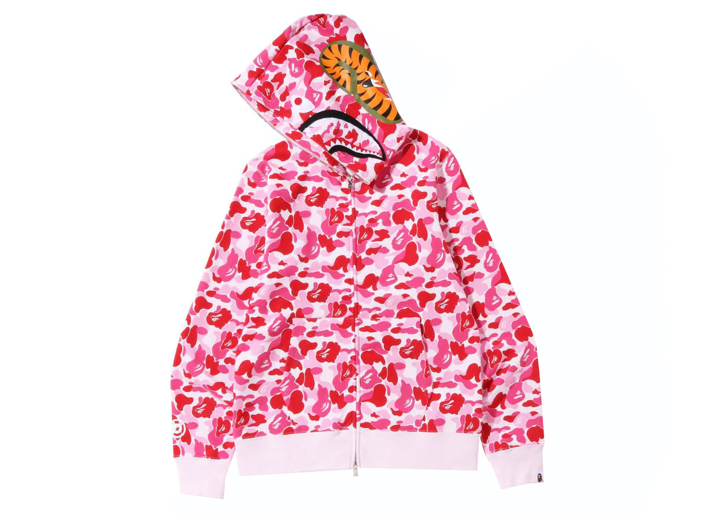 BAPE COLOR CAMO SHARK FULL ZIP HOODIE "PINK"