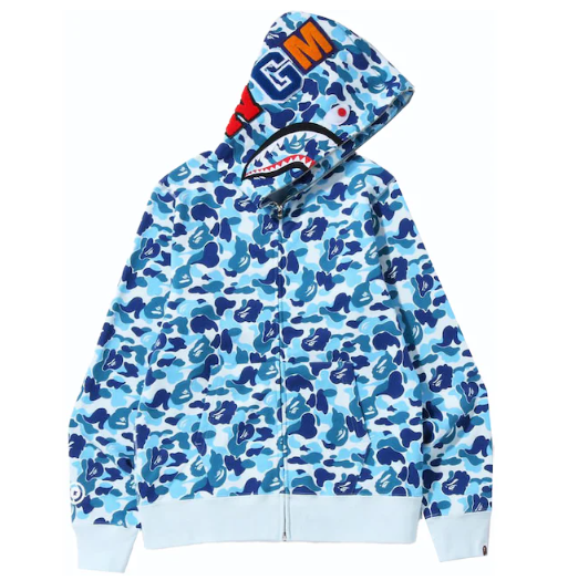 BAPE COLOR CAMO SHARK FULL ZIP "BABY BLUE"