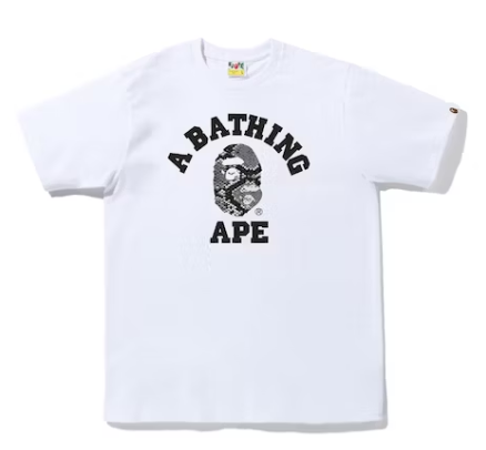 BAPE TEE "SNAKE COLLEGE TEE"