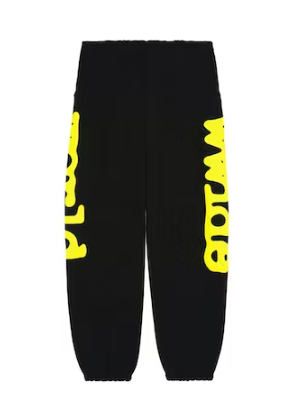 SP5DER BELUGA SWEATPANTS (BLACK)