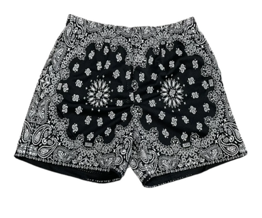 BRAVEST STUDIO SHORTS 'BLACK PAISLEY'