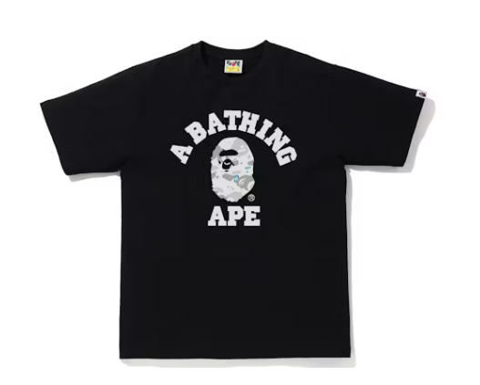 BAPE TEE "COLLEGE TEE BLACK"