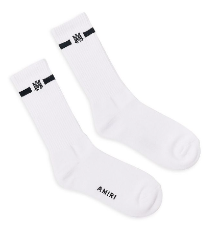 AMIRI MICRO LOGO SOCK (WHITE)