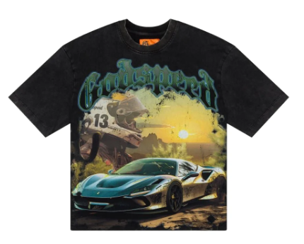 GODSPEED SUNSET DRIFT BLACK TEE