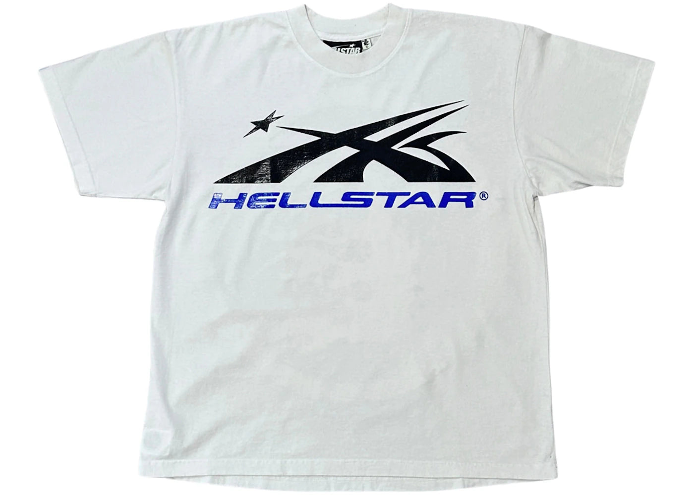 HELLSTAR GEL TEE "WHITE/BLUE"