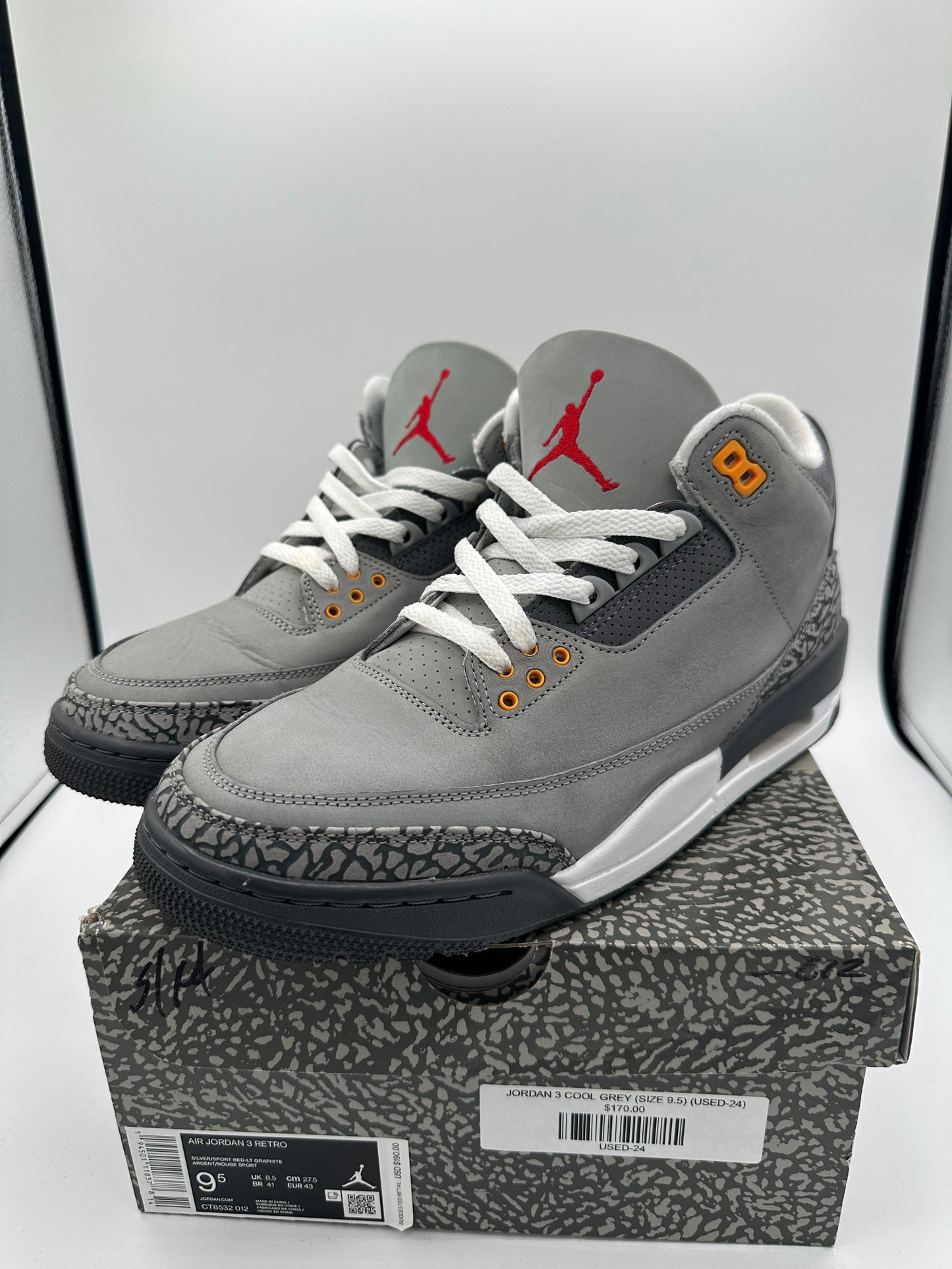 JORDAN 3 COOL GREY (USED)