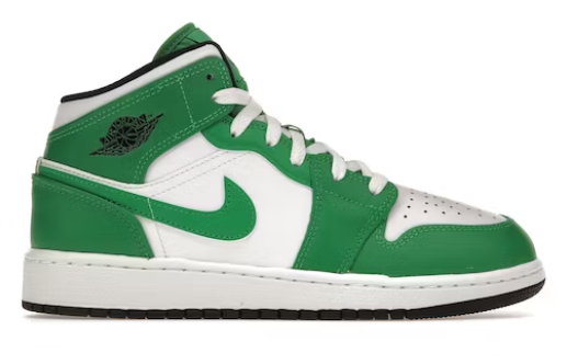 JORDAN 1 MID LUCKY GREEN