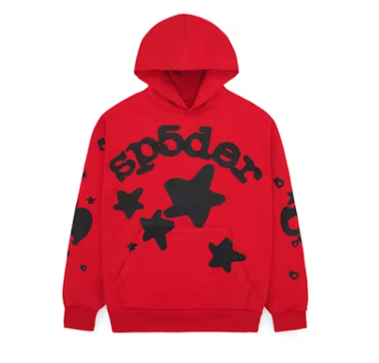 SP5DER HOODIE RED BELUGA