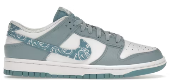 NIKE DUNK LOW ESSENTIAL PAISLEY PACK WORN BLUE