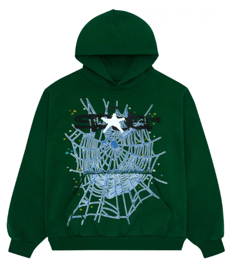 SP5DER WEB HOODIE "HUNTER GREEN"