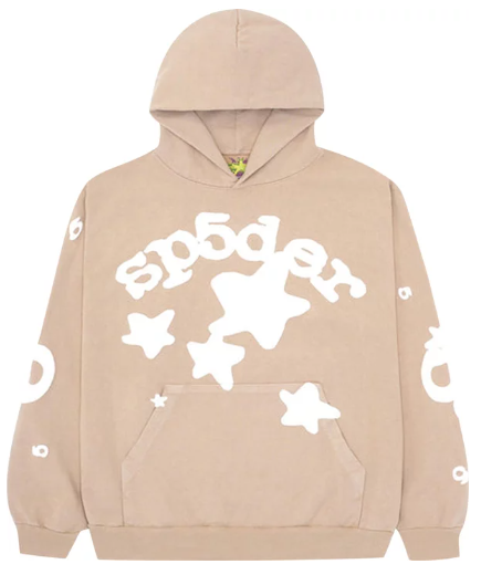 SP5DER BELUGA HOODIE "SAND"