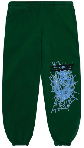 SP5DER WEB SWEATPANTS "HUNTER GREEN"