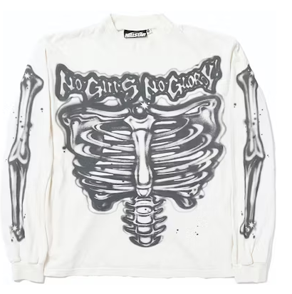 HELLSTAR AIRBRUSHED BONES LONGSLEEVE