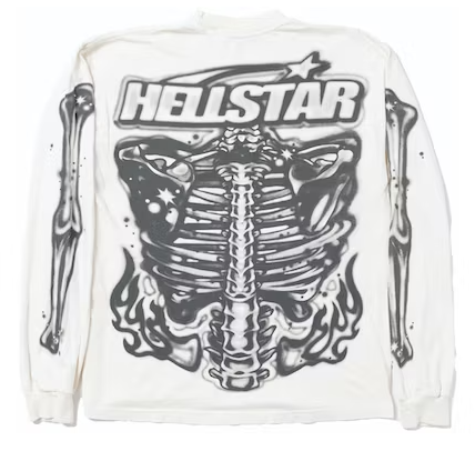 HELLSTAR AIRBRUSHED BONES LONGSLEEVE