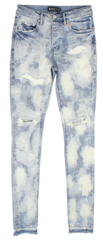 PURPLE JEANS LIGHT INDIGO VINTAGE BLEACH