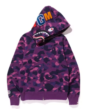 BAPE COLOR CAMO SHARK FULL ZIP