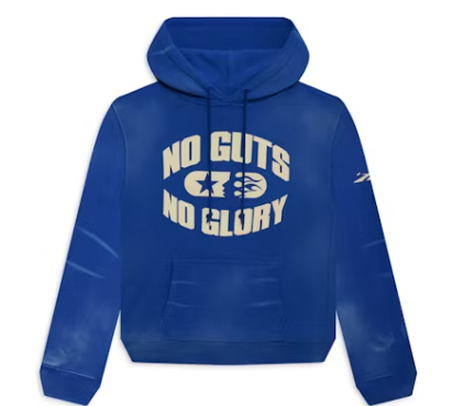 HELLSTAR NO GUTS NO GLORY HOODIE 'BLUE'