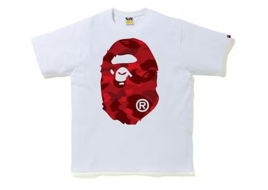 BAPE TEE "RED BIG HEAD"