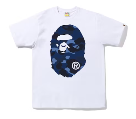 BAPE TEE "BLUE BIG HEAD"