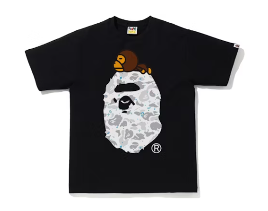 BAPE TEE "SPACE MILO BLACK"