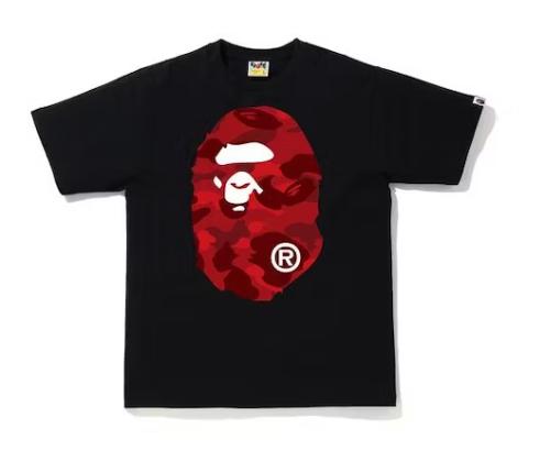 BAPE TEE "RED BIG HEAD"