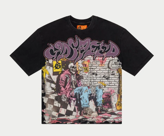 GODSPEED WASHED BLACK STONER TEE