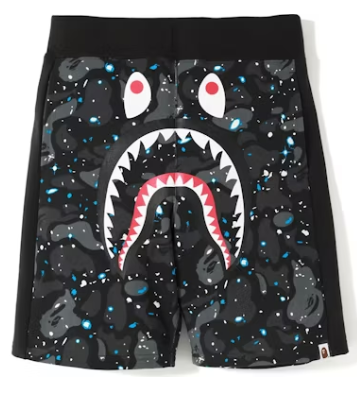 BAPE CAMO SHARK SHORTS "SPACE"