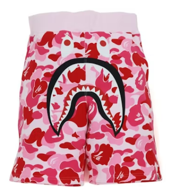 BAPE CAMO SHARK SHORTS "PINK"