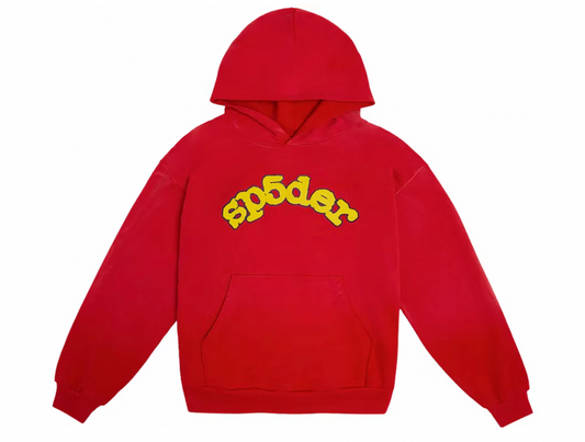 SP5DER 'OG RED LOGO' HOODIE