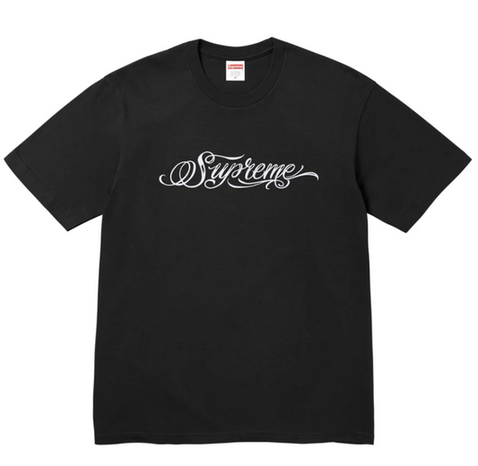 SUPREME SCRIPT TEE "BLACK"