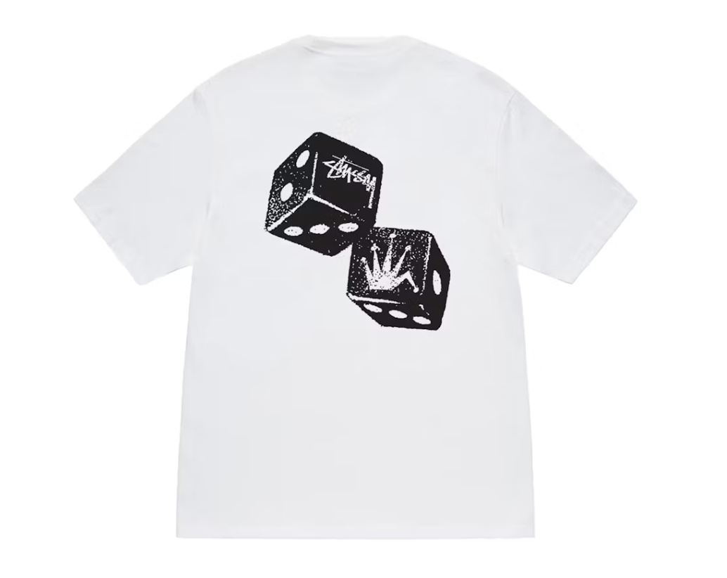 STUSSY SHAKERS TEE "WHITE"