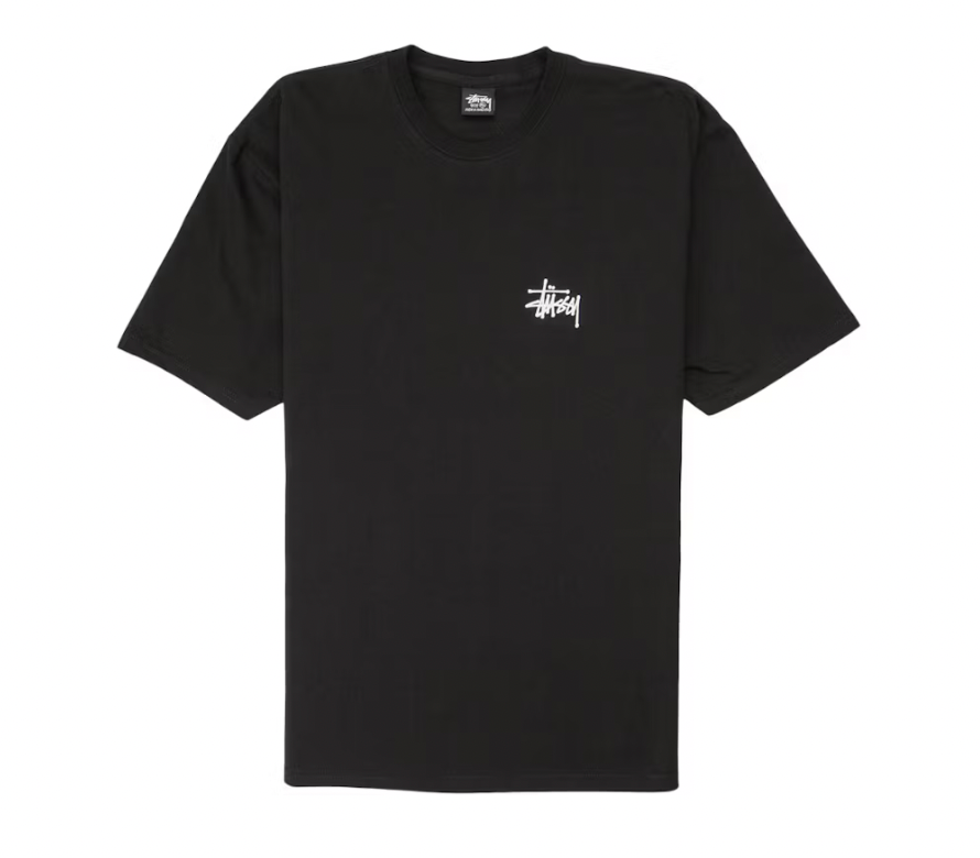 STUSSY BASIC T-SHIRT "BLACK"