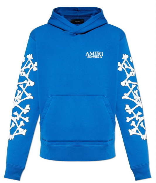 AMIRI BONES STACKED HOODIE 'BLUE'