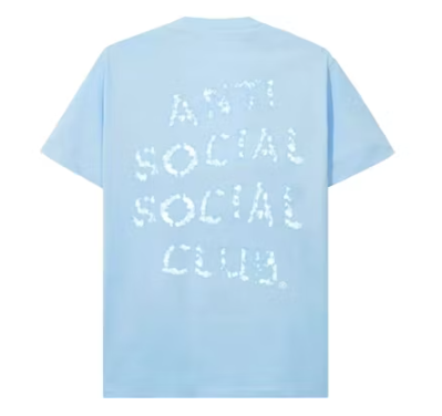 ANTI SOCIAL SOCIAL TEE "PARTLY CLOUD"