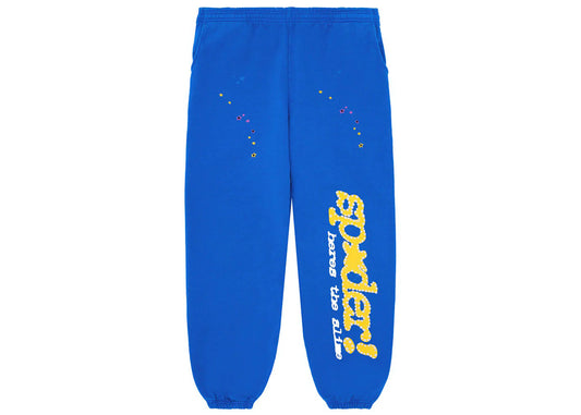 SP5DER SWEATPANTS "TC BLUE"