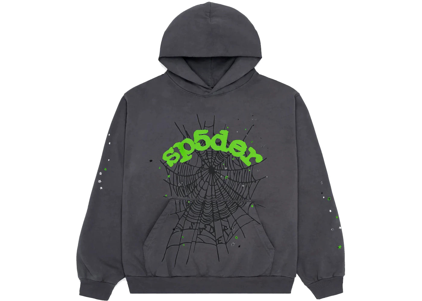 SP5DER WAIT WEB HOODIE "SLATE GREY"