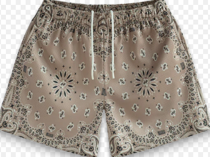 BRAVEST STUDIO SHORTS 'TAN PAISLEY'