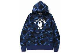 BAPE Color Camo College Pullover Hoodie