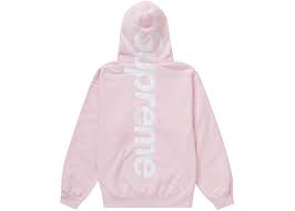 PINK SUPREME "APPLIQUE" HOODIE