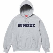 SUPREME COLLEGIATE HOODIE "GREY"