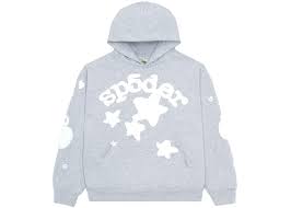 SP5DER HOODIE "GREY BELUGA"