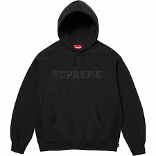 SUPREME COLLEGIATE HOODIE "BLACK"