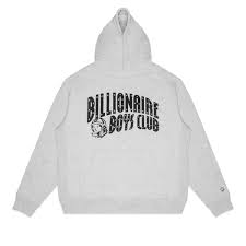 BILLIONAIRE BOYS CLUB CURSIVE LOGO HOODIE "GREY"